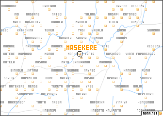 map of Masekere