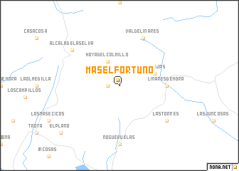 map of Mas El Fortuño