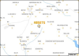 map of Masets