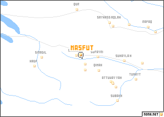 map of Maşfūţ