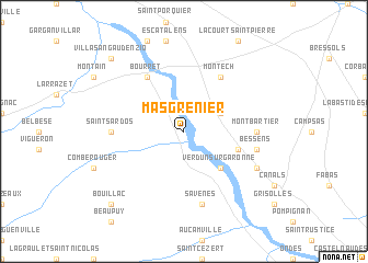 map of Mas-Grenier