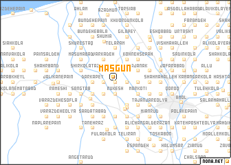 map of Masgūn