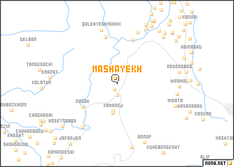 map of Mashāyekh
