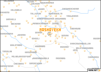 map of Mashāyekh