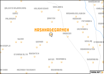 map of Mashhad-e Garmeh