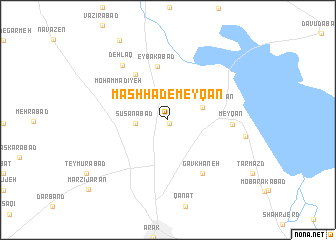 map of Mashhad-e Meyqān