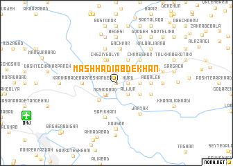 map of Mashhadī ‘Abd-e Khān