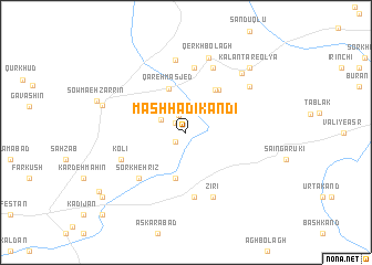 map of Mashhadī Kandī