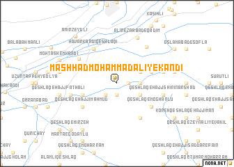 map of Mashhad Moḩammad ‘Alī-ye Kandī