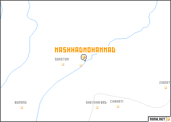 map of Mashhad Moḩammad