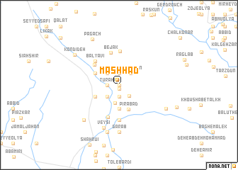 map of Mashhad