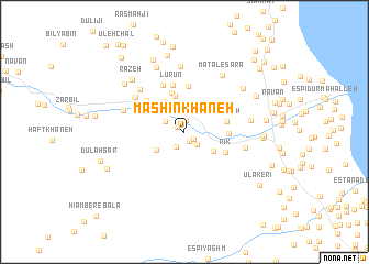 map of Māshīn Khāneh