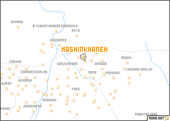 map of Māshīn Khāneh