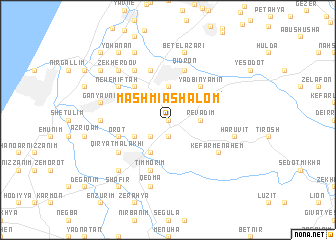 map of Mashmia‘ Shalom