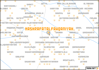 map of Mashrafat al Fawqānīyah