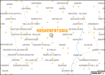 map of Mashrafat Sa‘īd