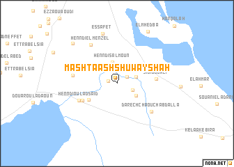 map of Mashtá ash Shuwayshah