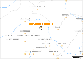 map of Masía de Capote