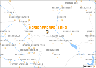 map of Masía de Fabra Lloma