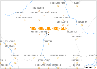 map of Masía de la Carrasca