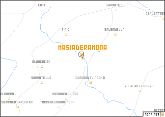 map of Masía de Ramona