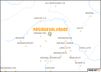 map of Masía de Salvador