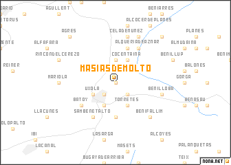 map of Masías de Moltó