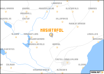 map of Masía Táfol