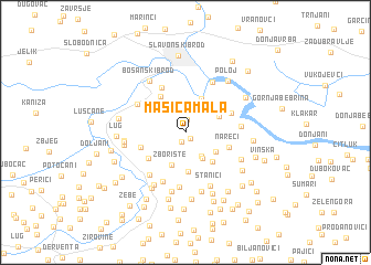 map of Mašića Mala