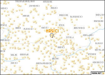 map of Mašići