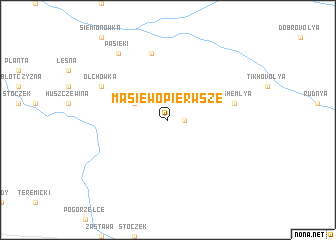 map of Masiewo Pierwsze