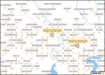 map of Māsimpur