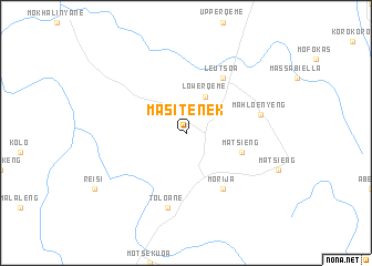 map of Masite Nek