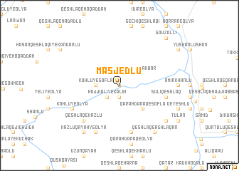 map of Masjedlū