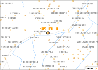 map of Masjedlū