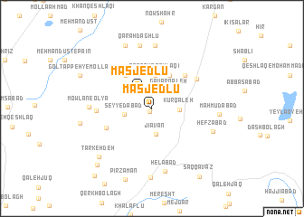 map of Masjedlū