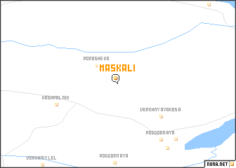 map of Maskali