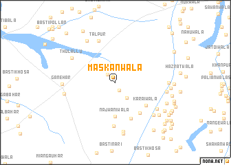 map of Maskanwāla