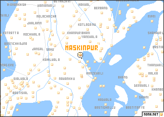 map of Maskīnpur