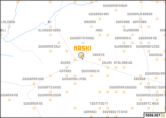 map of Maski