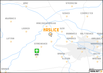 map of Maślice
