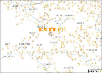 map of Maslinovići