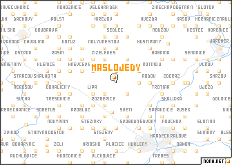 map of Máslojedy