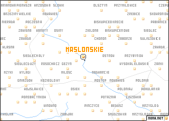 map of Masłońskie