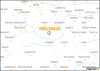 map of Masloševo