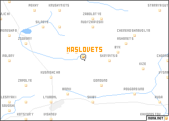 map of Maslovets