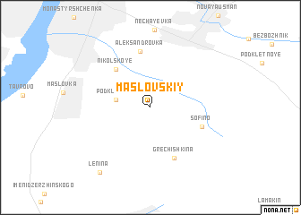 map of Maslovskiy