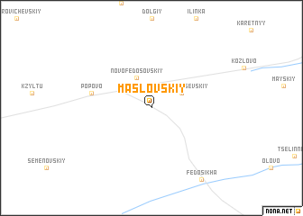 map of Maslovskiy