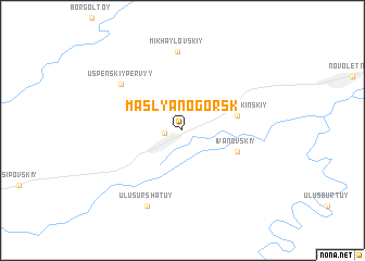 map of Maslyanogorsk