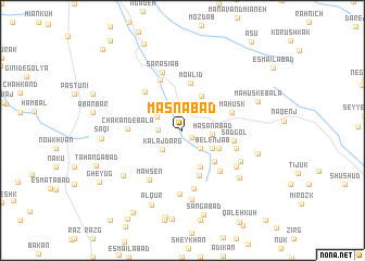 map of Masnābād